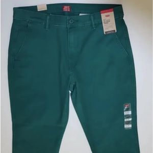 Levi's XX Chino Men's Green Relaxed Taper Fit Stretch Twill Pants NWT